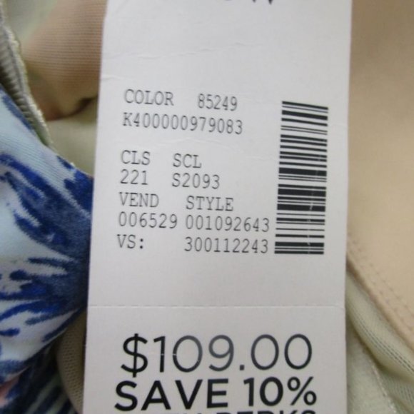 NWT Womens floral bathing suit size 16W - Picture 3 of 9